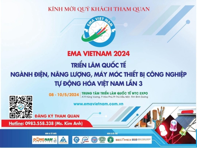 HATOK – Triển lãm quốc tế ngành Điện, Năng Lượng, Máy móc thiết bị Công nghiệp, Tự động hóa Việt Nam lần 3 – EMA Vietnam 2024